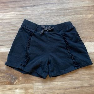 Girls black knit shorts sz8 Garanimals